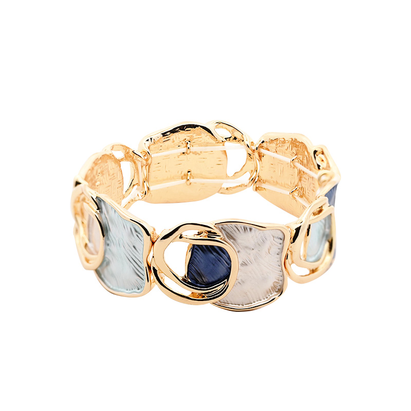 BRACCIALE ELASTICO SMALTATO GEOMETRICO IRREGOLARE - SW2588B61