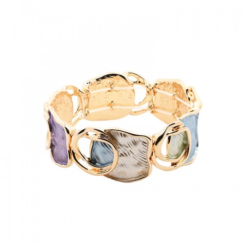 BRACCIALE ELASTICO SMALTATO GEOMETRICO IRREGOLARE - SW2588B61