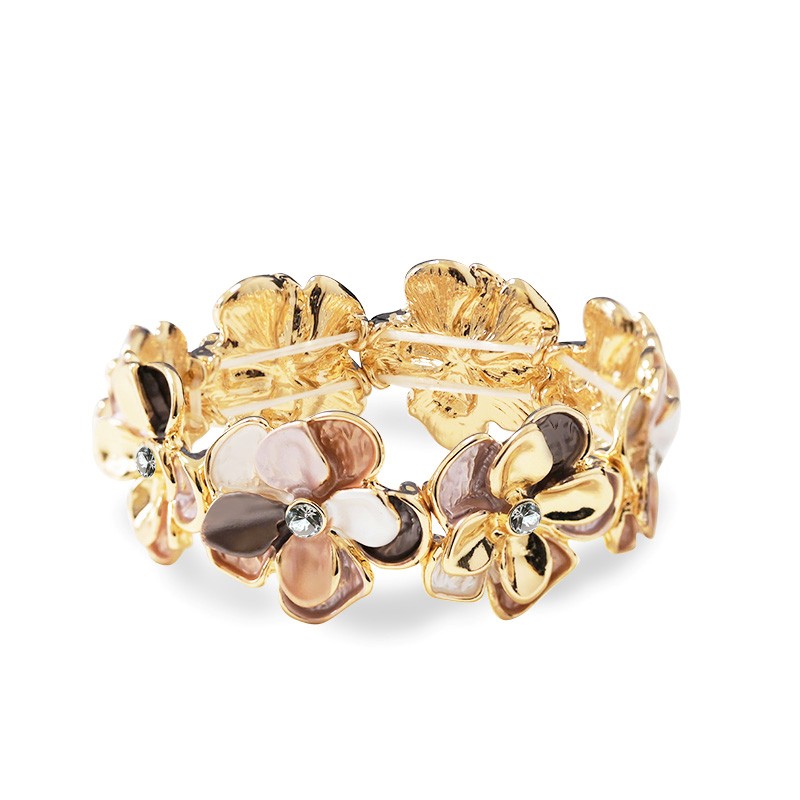 BRACCIALE ELASTICO FIORE SMALTATO - SW2588C421