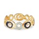 BRACCIALE ELASTICO CON CERCHI SMALTATI E PERLE - SW2588C438