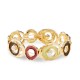 BRACCIALE ELASTICO CON CERCHI SMALTATI E PERLE - SW2588C438