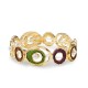 BRACCIALE ELASTICO CON CERCHI SMALTATI E PERLE - SW2588C438