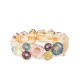 BRACCIALE FLOREALE SMALTATO CON STRASS - SW2588C444