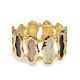 BRACCIALE ELASTICO CON FORME ORGANICHE SMALTATE - SW2588C449