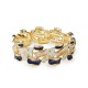 BRACCIALE ELASTICO SMALTATO A MOSAICO IRREGOLARE - SW2588C457