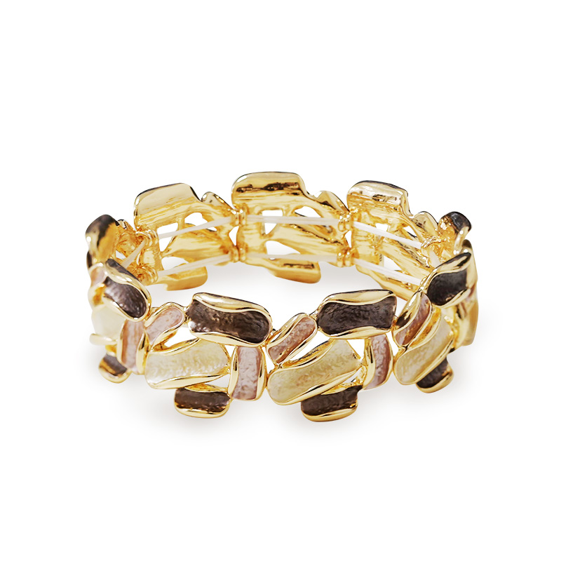 BRACCIALE ELASTICO SMALTATO A MOSAICO IRREGOLARE - SW2588C457