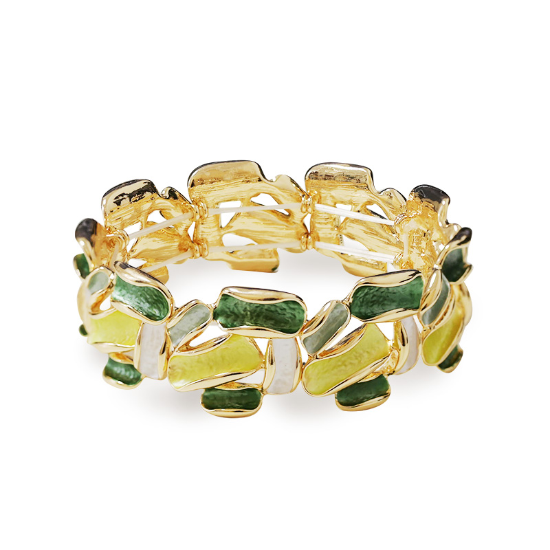 BRACCIALE ELASTICO SMALTATO A MOSAICO IRREGOLARE - SW2588C457