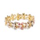 BRACCIALE ELASTICO FIORI SMALTATI CON PERLE - SW2588C458