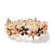 BRACCIALE ELASTICO FIORI SMALTATI - SW2588C460