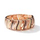 BRACCIALE ELASTICO A FASCIA CON RIGHE ONDULATE SMALTATE - SW2588C465