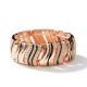 BRACCIALE ELASTICO A FASCIA CON RIGHE ONDULATE SMALTATE - SW2588C465
