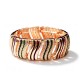 BRACCIALE ELASTICO A FASCIA CON RIGHE ONDULATE SMALTATE - SW2588C465