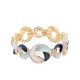 BRACCIALE ELASTICO A CERCHI INTRECCIATI SMALTATI - SW2588C466