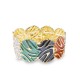 BRACCIALE ELASTICO SMALTATO CON MOTIVO ASTRATTO - SW2588C469