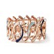 BRACCIALE ELASTICO A LINEE INCROCIATE SMALTATE - SW2588C474