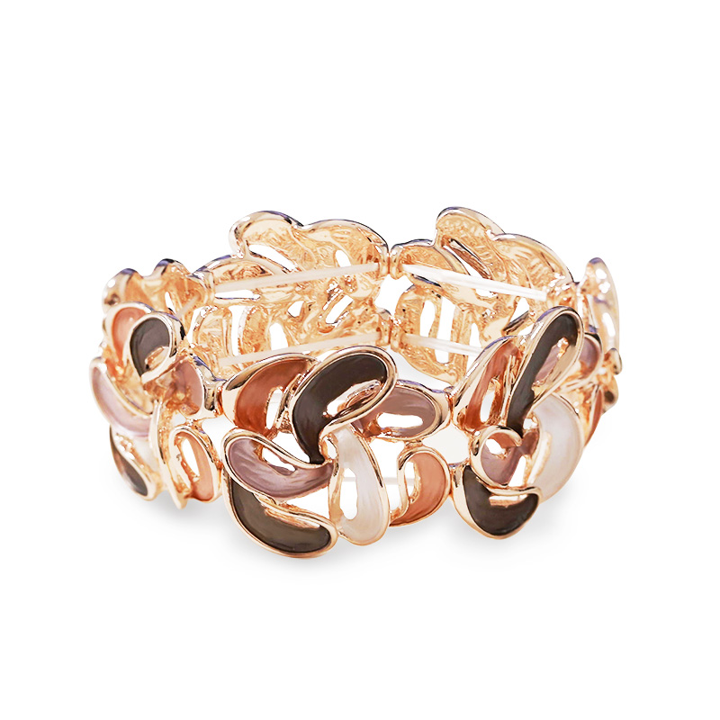 BRACCIALE ELASTICO PETALI SMALTATI - SW2688C775