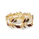 BRACCIALE ELASTICO FOGLIE SMALTATE - SW2688C777