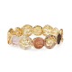 BRACCIALE ELASTICO CON ALBERI DELLA VITA E DISCHI SMALTATI - SW2688C778