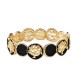 BRACCIALE ELASTICO CON ALBERI DELLA VITA E DISCHI SMALTATI - SW2688C778