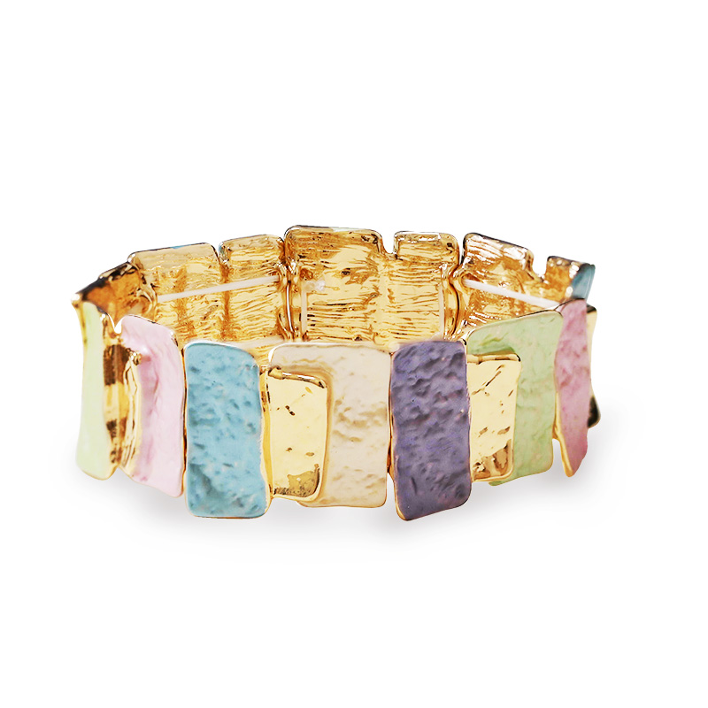 BRACCIALE ELASTICO A PLACCHE SMALTATE - SW2688C780