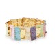 BRACCIALE ELASTICO A PLACCHE SMALTATE - SW2688C780