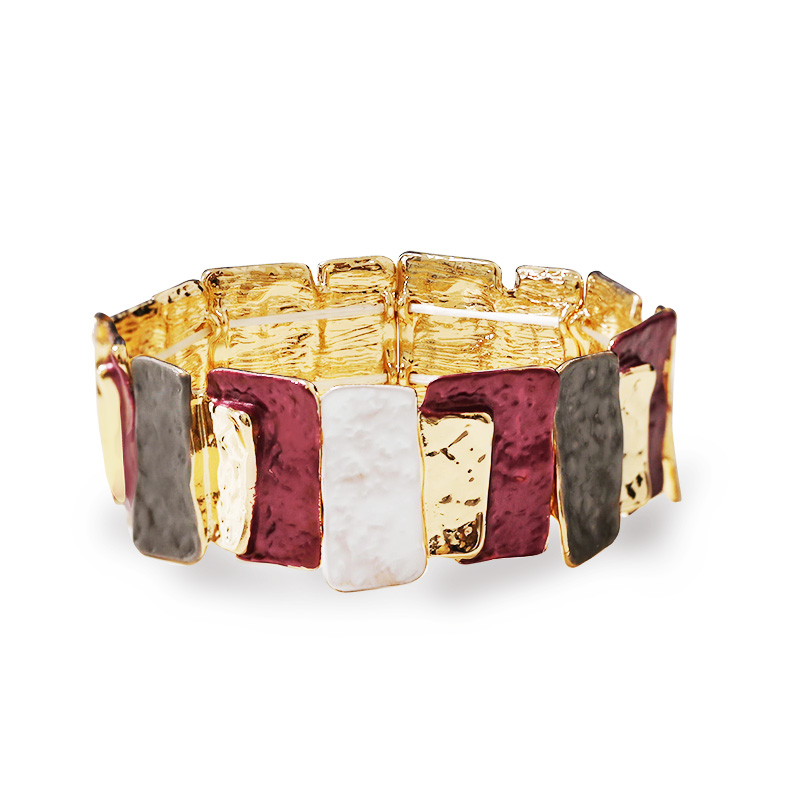 BRACCIALE ELASTICO A PLACCHE SMALTATE - SW2688C780