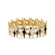 BRACCIALE ELASTICO CON STELLE SMALTATE A QUATTRO PUNTE - SW2688C781