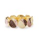 BRACCIALE ELASTICO CON DISCHI SMALTATI EFFETTO MARTELLATO - SW2688C805