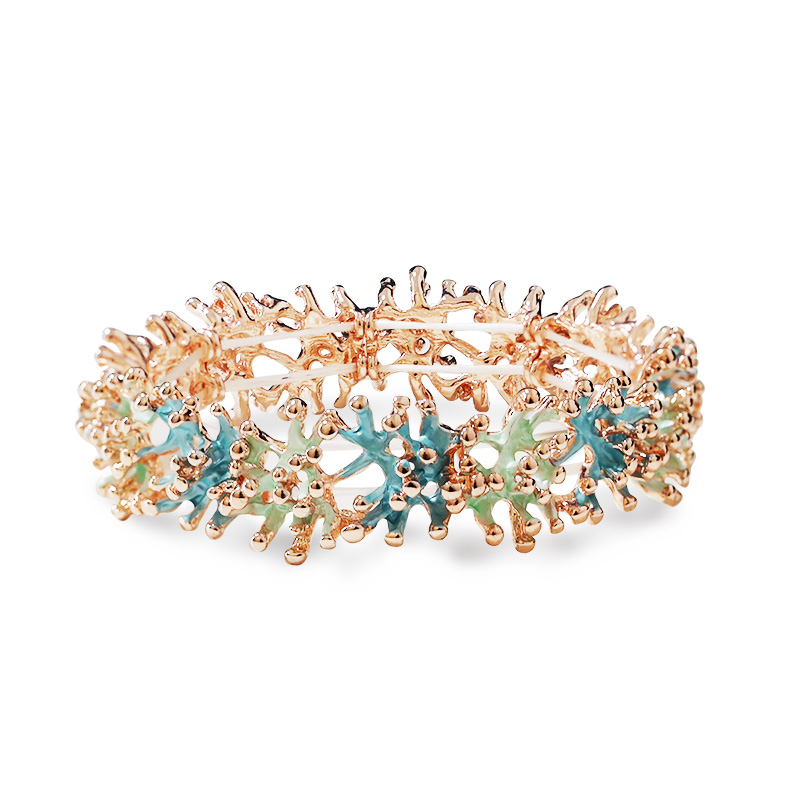 BRACCIALE ELASTICO MARINO CORALLO SMALTATO - SW2688C812