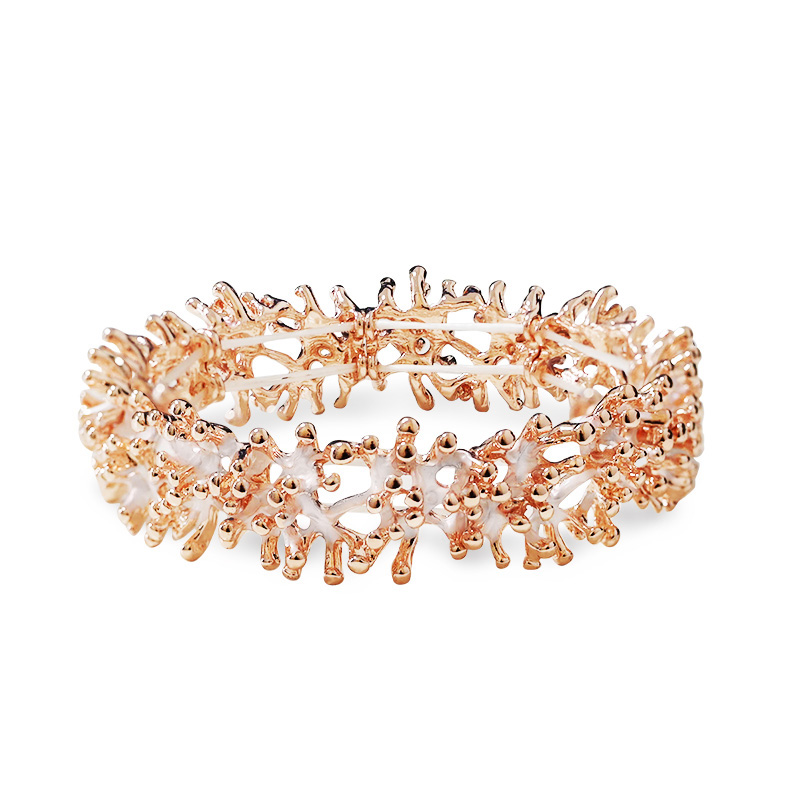 BRACCIALE ELASTICO MARINO CORALLO SMALTATO - SW2688C812