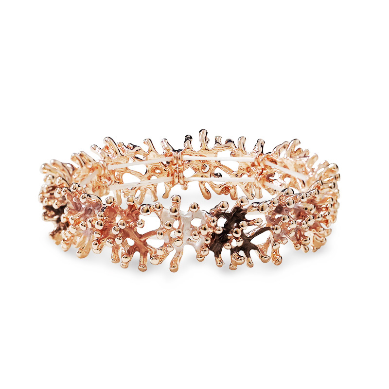 BRACCIALE ELASTICO MARINO CORALLO SMALTATO - SW2688C812