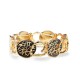 BRACCIALE ELASTICO CON DISCHI SMALTATI E LINEE CAOTICHE - SW2688C820