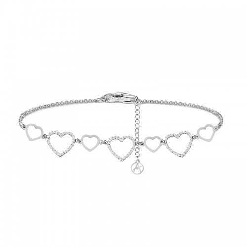 BRACCIALE CON CUORI IN STRASS - YC25100B331