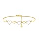 BRACCIALE CON CUORI IN STRASS - YC25100B331 BRACCIALE CON CUORI IN STRASS - YC25100B331