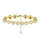 BRACCIALE A CUORI CON ZIRCONI COLORATI - YC25176C345