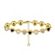 BRACCIALE A CUORI CON ZIRCONI COLORATI - YC25176C345