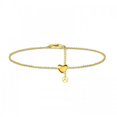 BRACCIALE SEMPLICE CON CIONDOLO CENTRALE A DIVERSA FORMA - YC2536B360/364/368/380