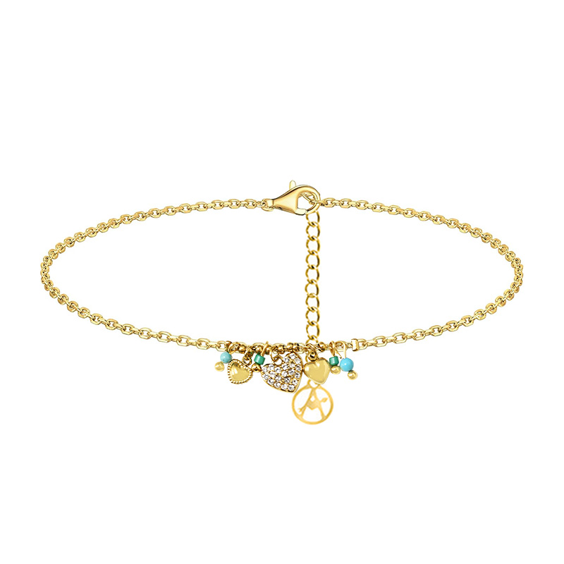 BRACCIALE CUORE IN ZIRCONE CON CRISTALLO - YC2556B131