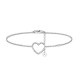 BRACCIALE CON PUNTO LUCE E CUORE IN STRASS - YC2560B191