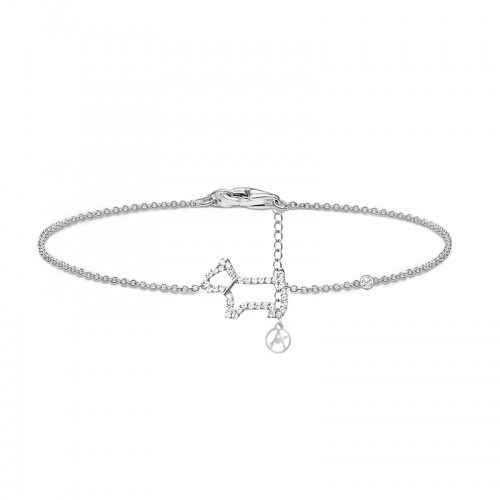 BRACCIALE CON PUNTO LUCE E CANE IN STRASS - YC2560B207