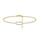 BRACCIALE CON PUNTO LUCE E GRAFFETTA IN STRASS - YC2560B215 BRACCIALE CON PUNTO LUCE E GRAFFETTA IN STRASS - YC2560B215