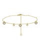 BRACCIALE CON CUORI PENDENTI IN ZIRCONE - YC25624B255