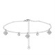 BRACCIALE CON QUADRIFOGLI PENDENTI IN ZIRCONE - YC25624B257