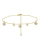 BRACCIALE CON QUADRIFOGLI PENDENTI IN ZIRCONE - YC25624B257