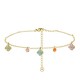 BRACCIALE CON QUADRIFOGLI PENDENTI IN ZIRCONE - YC25624B257