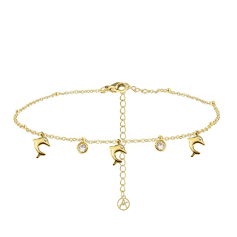 BRACCIALE CON PENDENTI MARINI IN ZIRCONE - YC25624B345/48/54 BRACCIALE CON PENDENTI MARINI IN ZIRCONE - YC25624B345/48/54