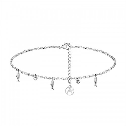 BRACCIALE CON PENDENTI PESCI E STRASS - YC25624B351