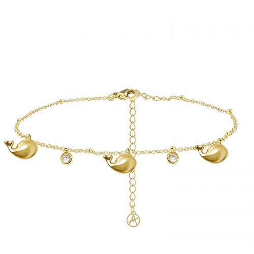 BRACCIALE CON PENDENTI MARINI IN ZIRCONE - YC25624B345/48/54