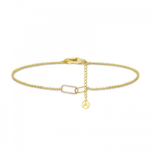 BRACCIALE CON CIONDOLO IN STRASS DI VARIE FORME - YC2560B/YC2564B