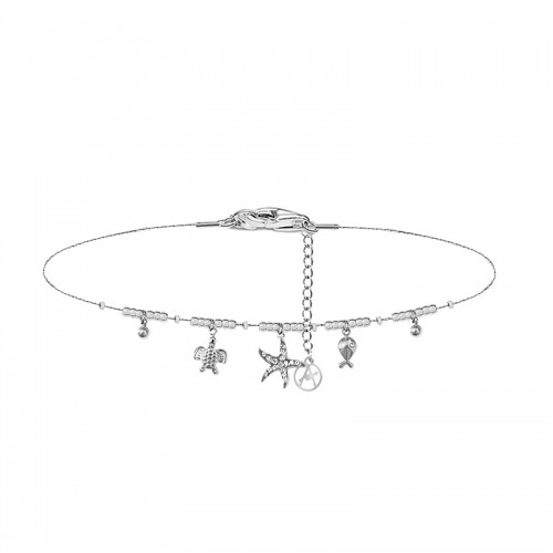 STARFISH BRACELET WITH SMALL SPHERES AND CHARMS - YC2588B137